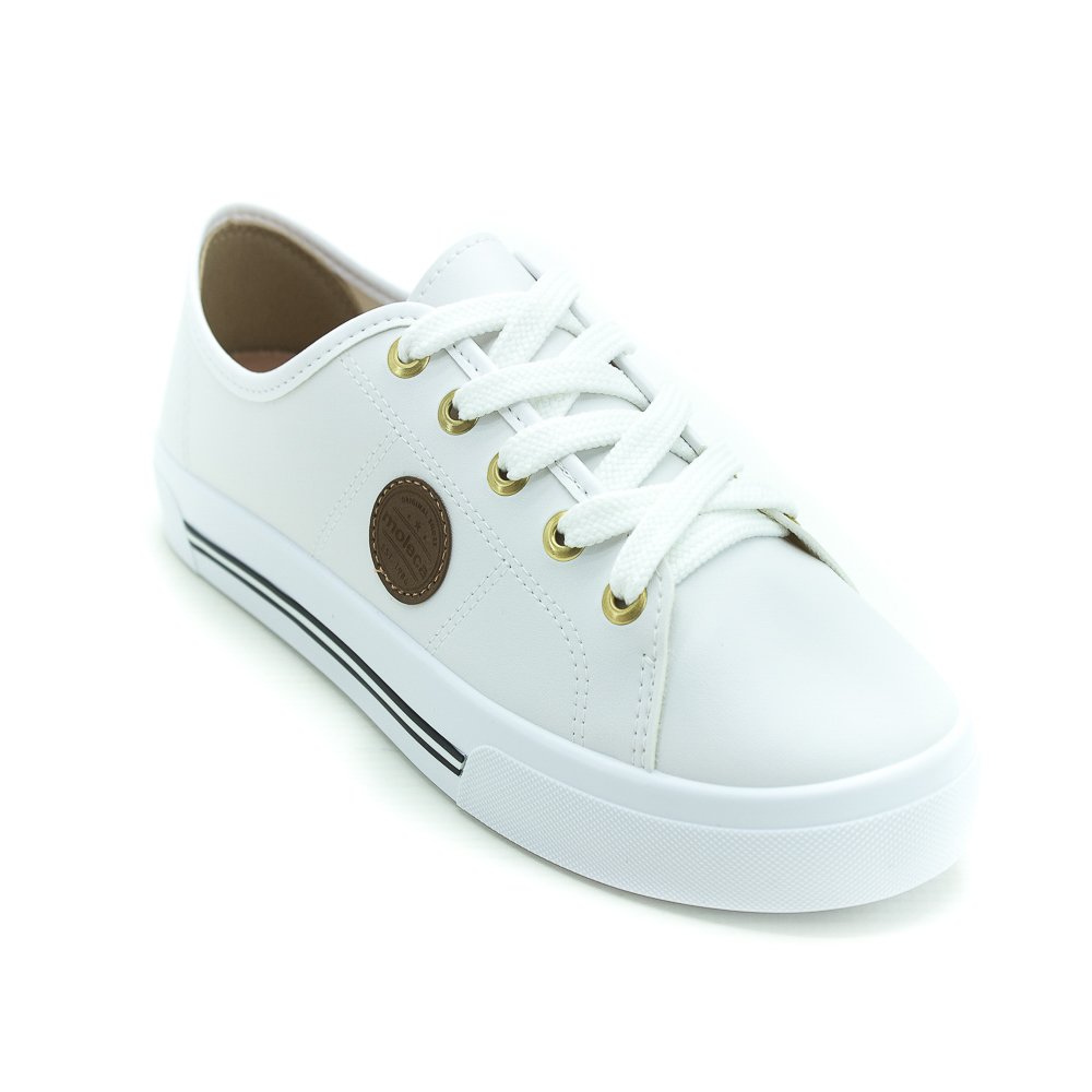 Tênis Feminino Moleca 5667.302 - Branco Branco 2