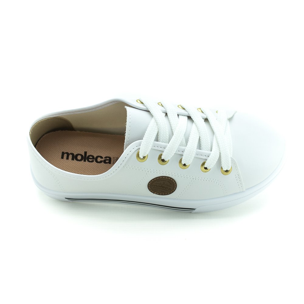 Tênis Feminino Moleca 5667.302 - Branco Branco 5