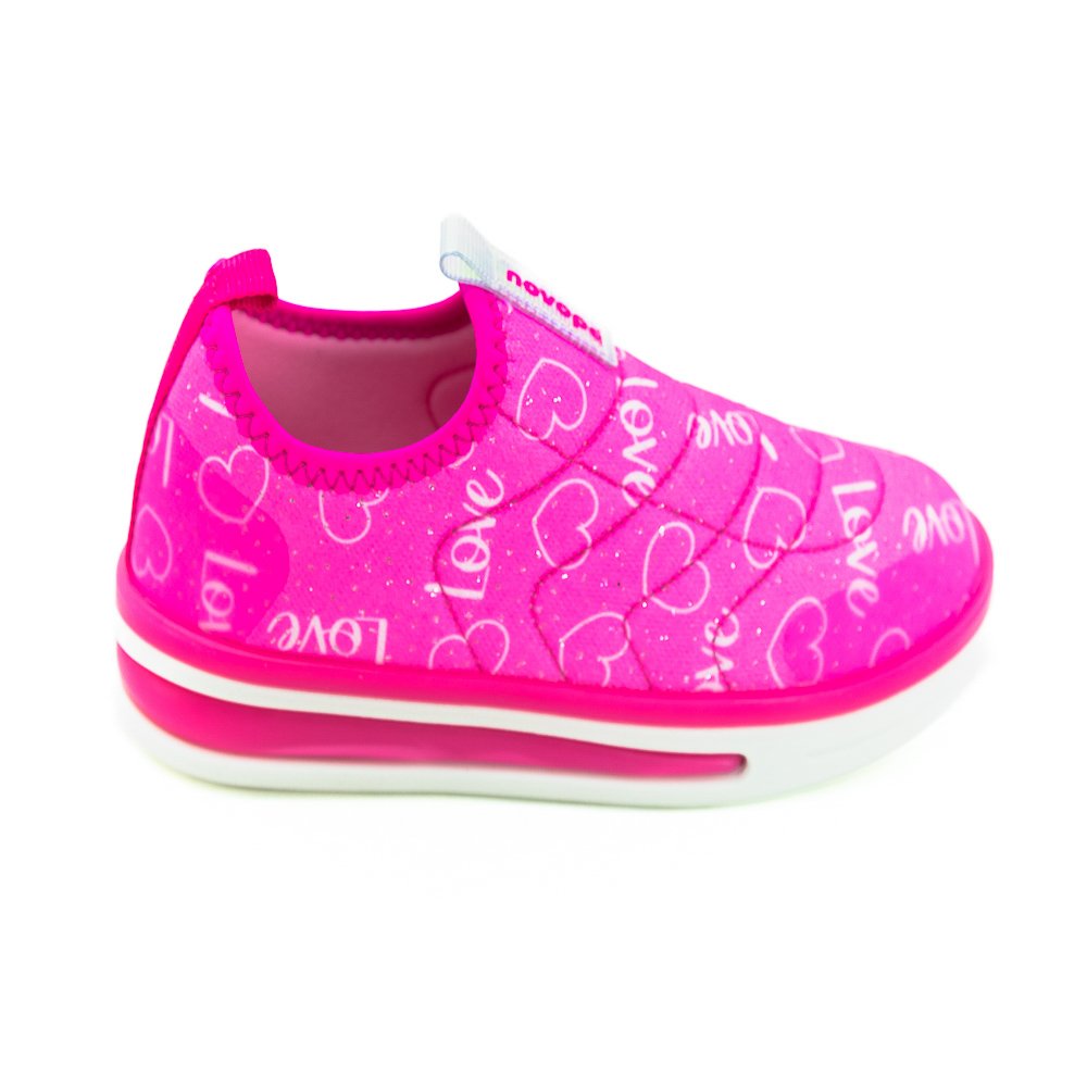 Tênis Infantil Menina Novopé 72001016 - Rosa
