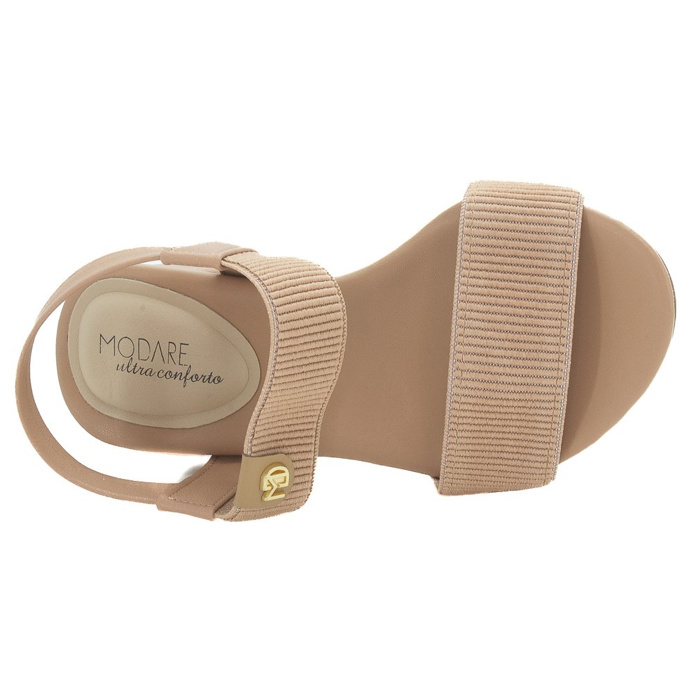 Sandália Feminina Modare 7187.100 - Nude Bege 5