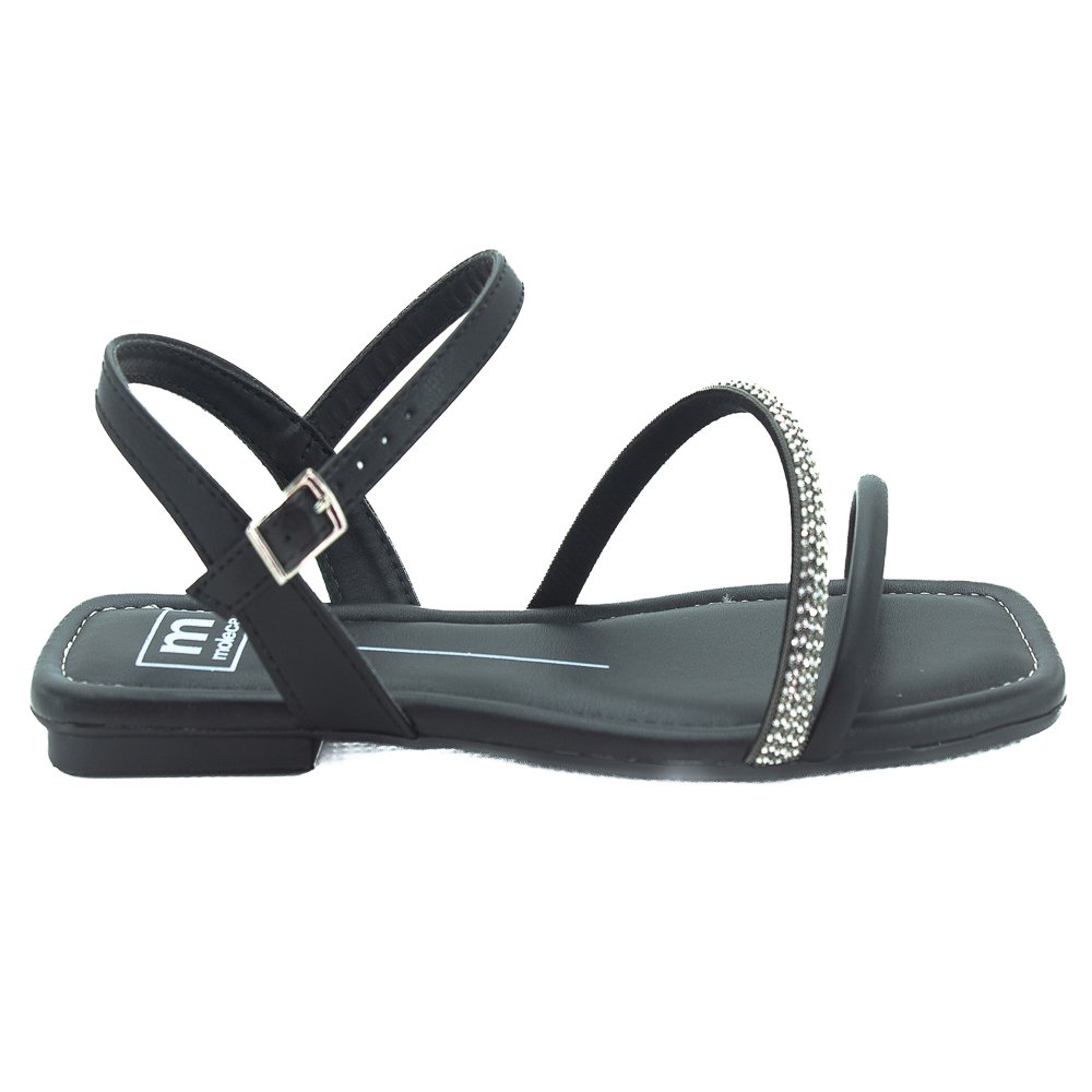 Sandália Feminina Moleca 5462.138 - Preto Preto 2