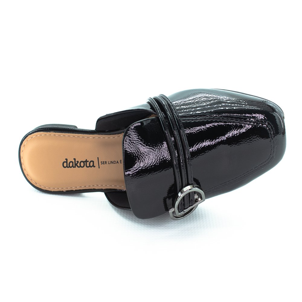 Mule Feminino Dakota D0232-0001 - Preto Preto 5
