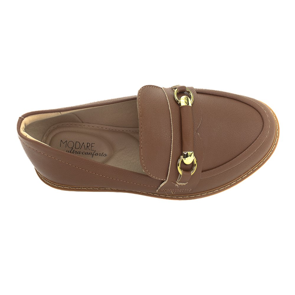Mocassim Feminino Modare 7400.103 - Marrom Marrom 5