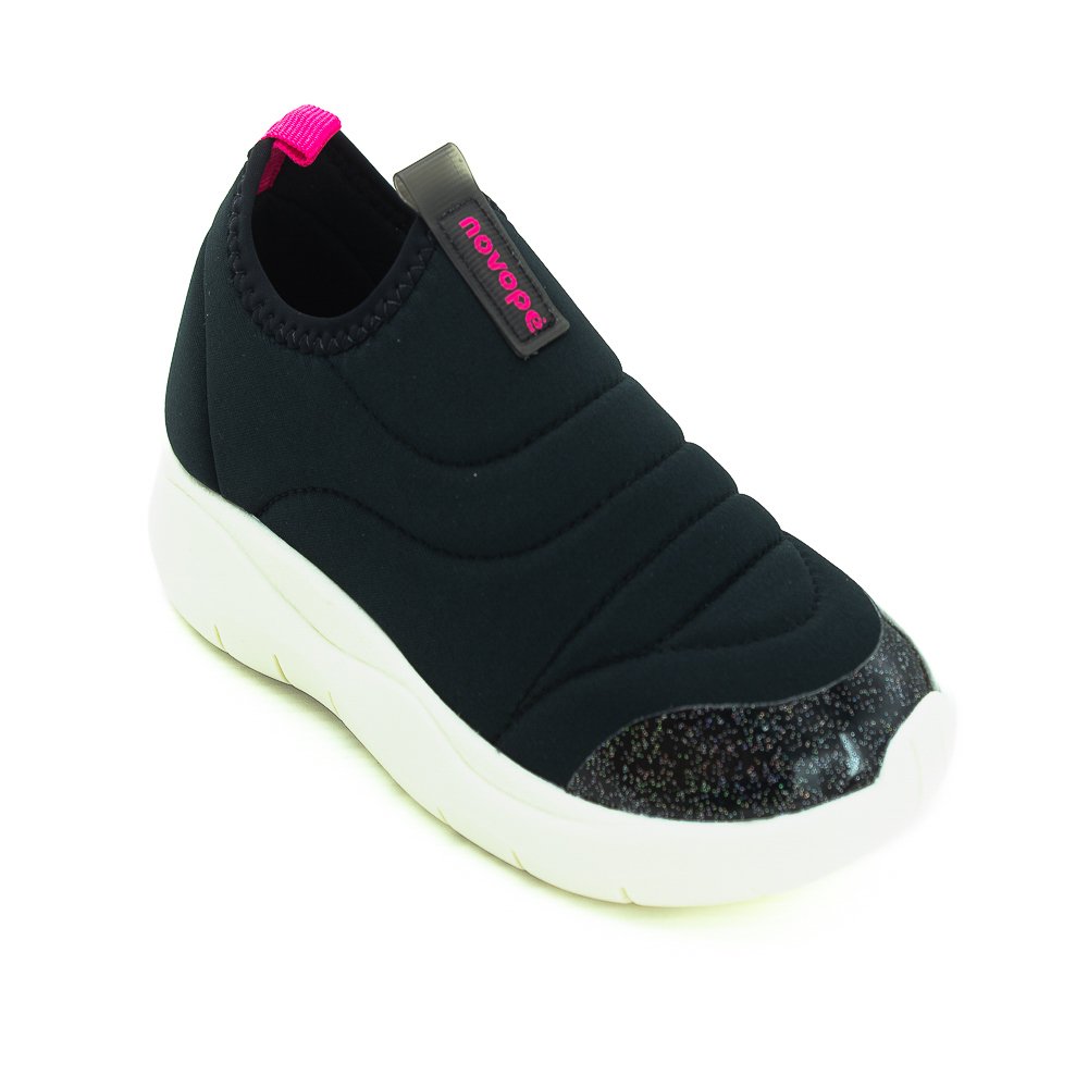 Tênis Infantil Menina Novopé 80001290 - Preto Preto 2