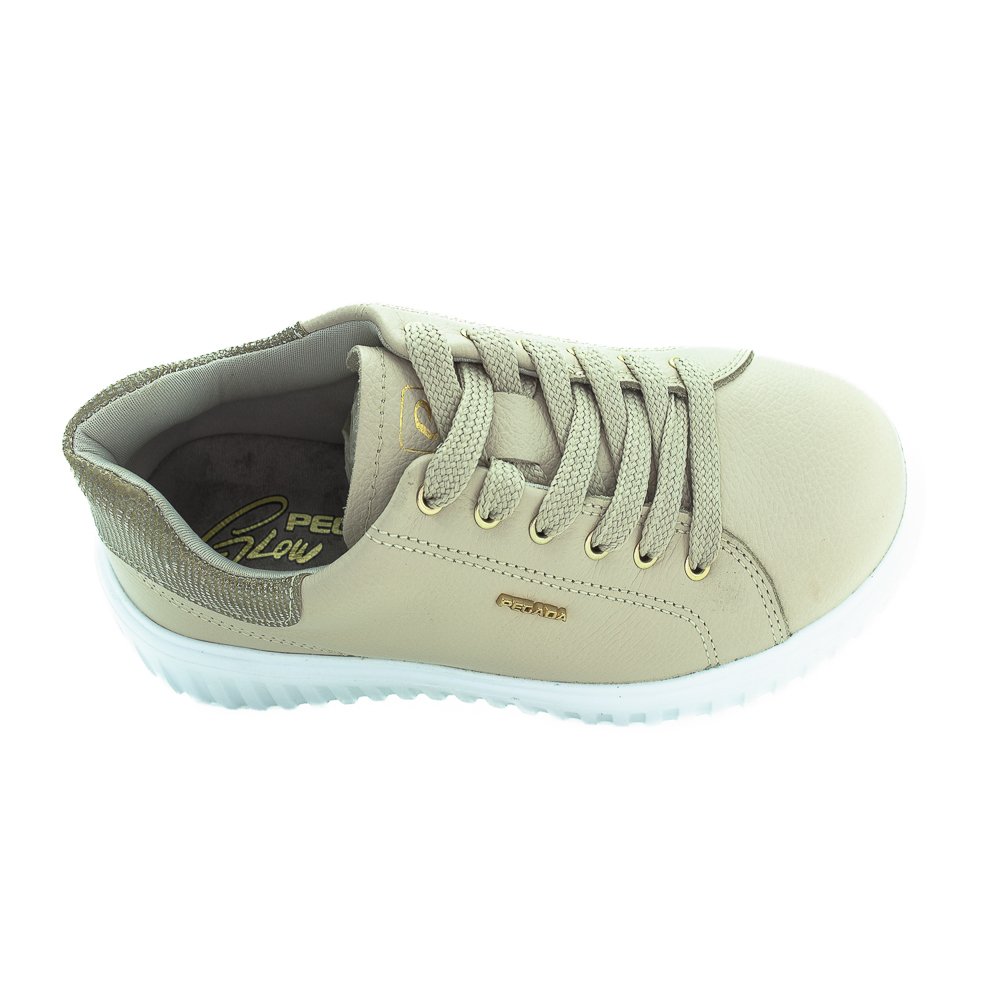 Tênis Feminino Pegada 212104-02 - Bege Bege 5