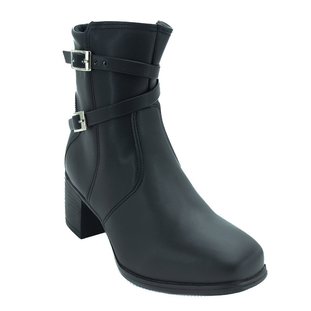 Bota Feminina Donna Lolita F607 - Preto Preto 2