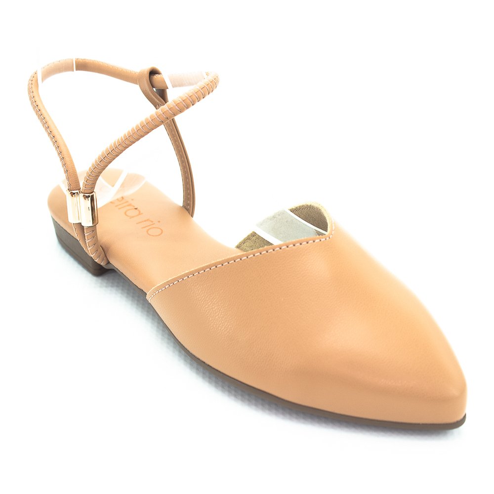 Sapatilha Feminina Beira Rio Slingback 4134.1015 - Nude Bege 2