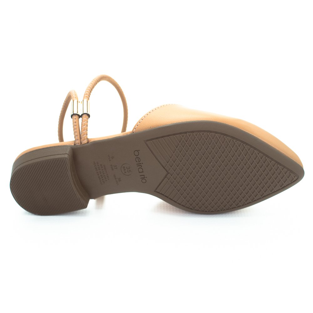 Sapatilha Feminina Beira Rio Slingback 4134.1015 - Nude Bege 3