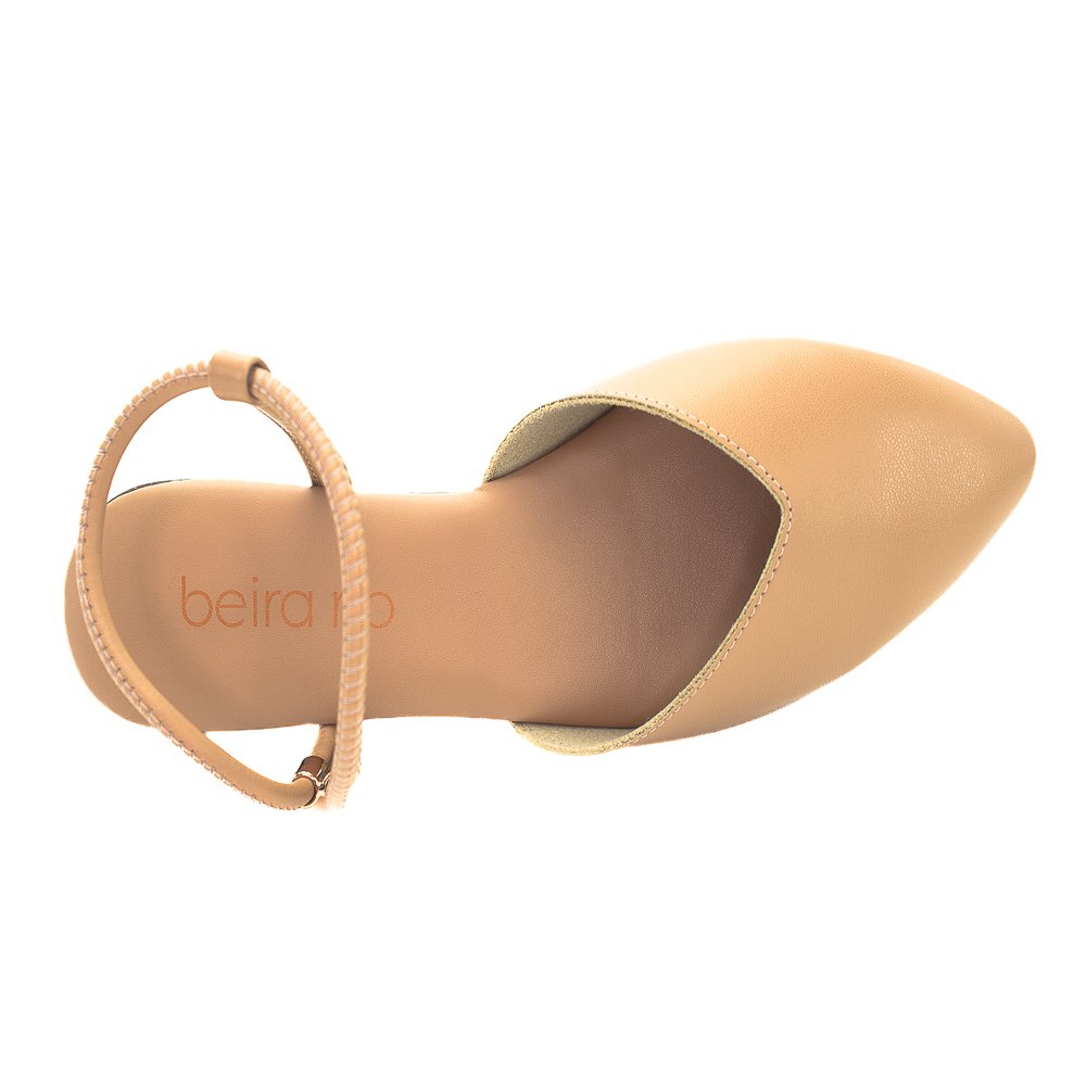 Sapatilha Feminina Beira Rio Slingback 4134.1015 - Nude Bege 5