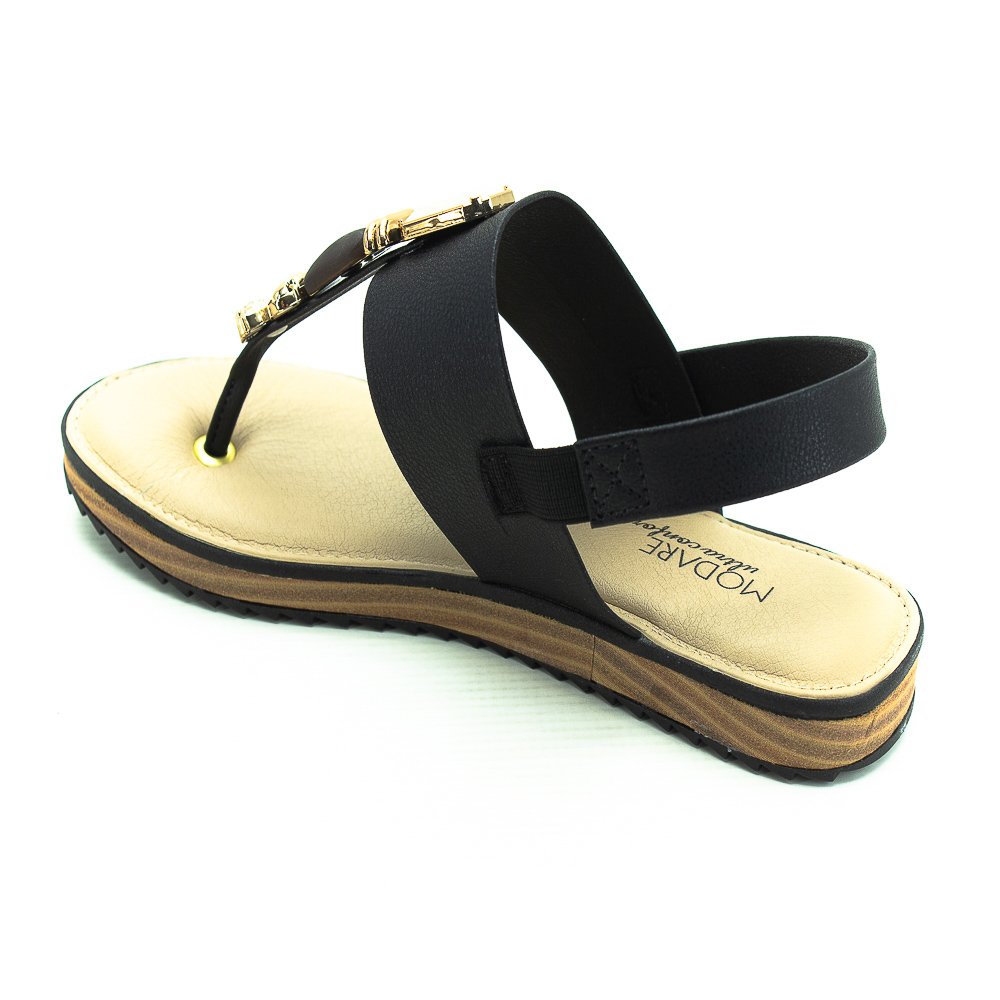 Sandália Feminina Modare 7141.120 - Preto Preto 3