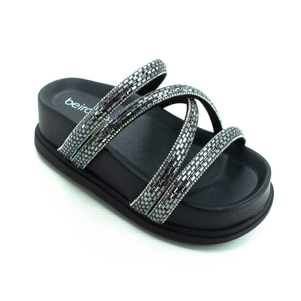 Papete Feminina Beira Rio 8534.105 - Preto Preto 3