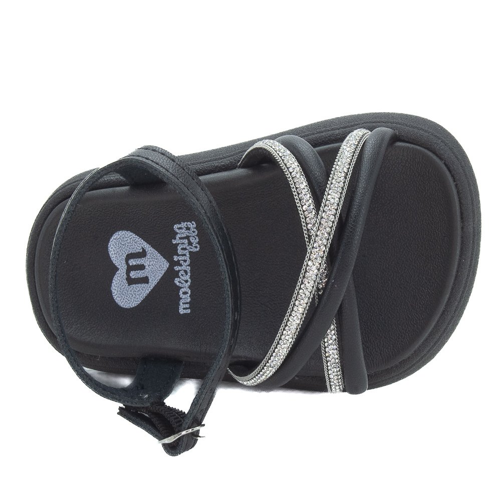 Sandália Infantil Menina Molekinha 2733.104 - Preto Preto 5