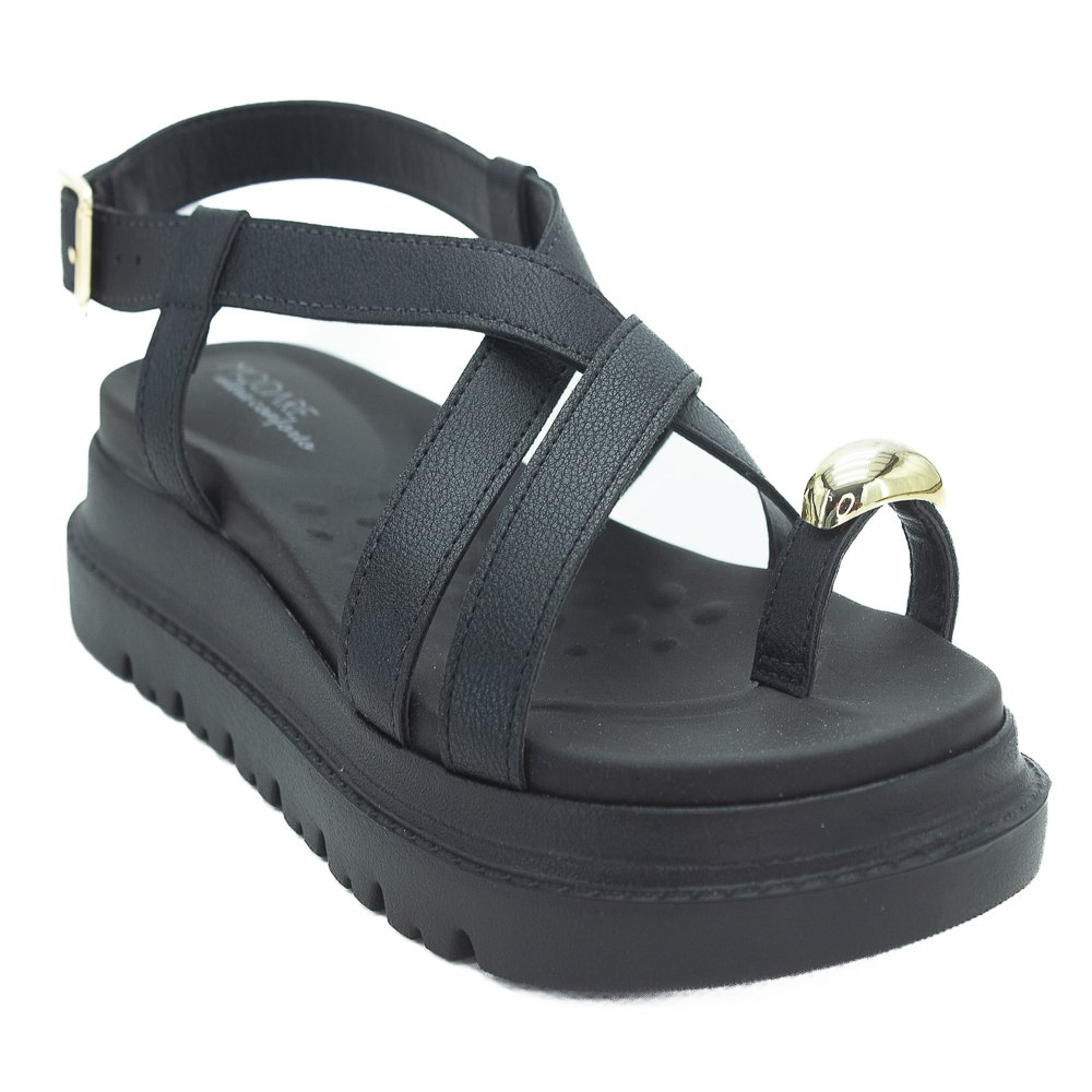 Sandália Feminina Modare 7200.107 - Preto Preto 2