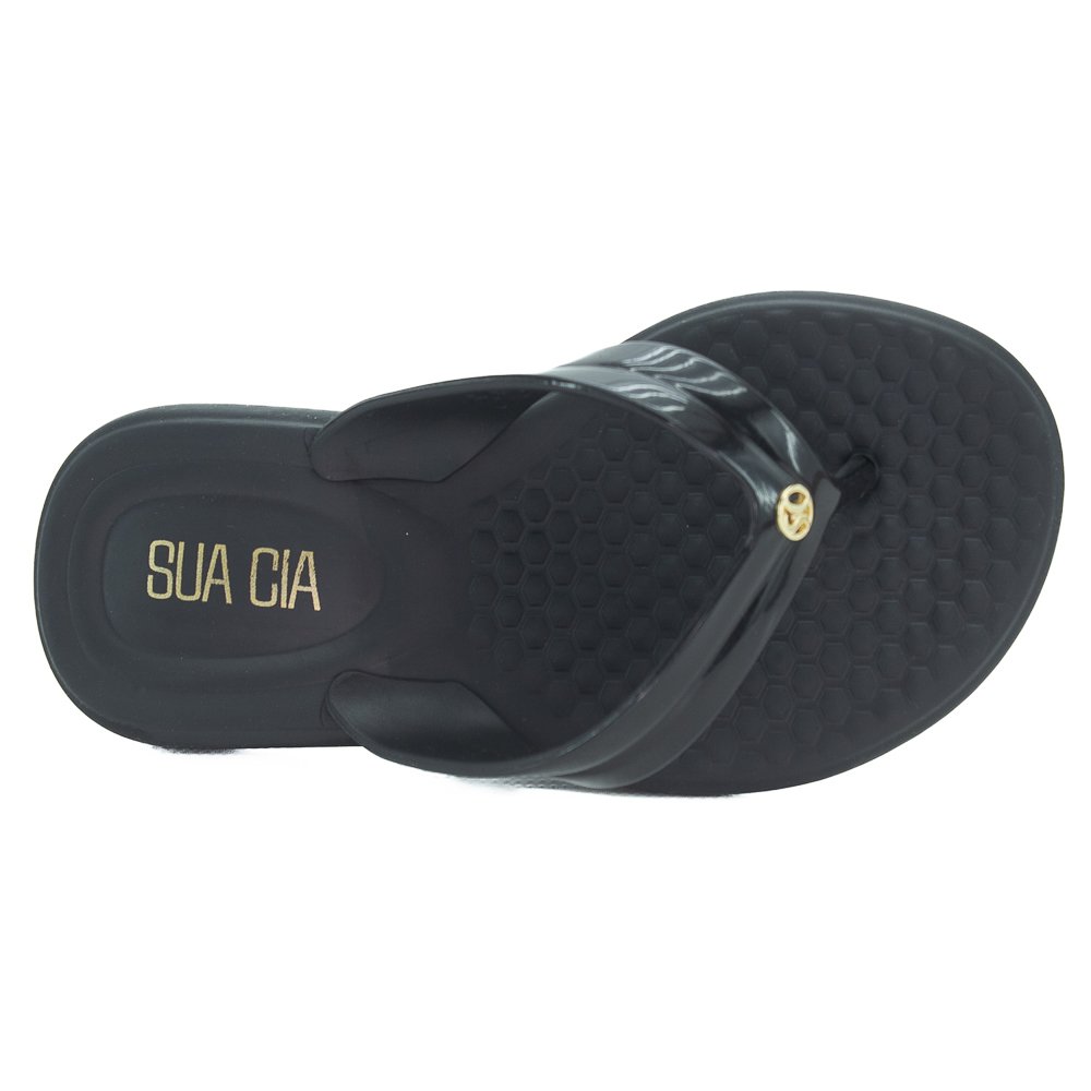 Chinelo Feminino Sua Cia 8512.17019 - Preto Preto 5