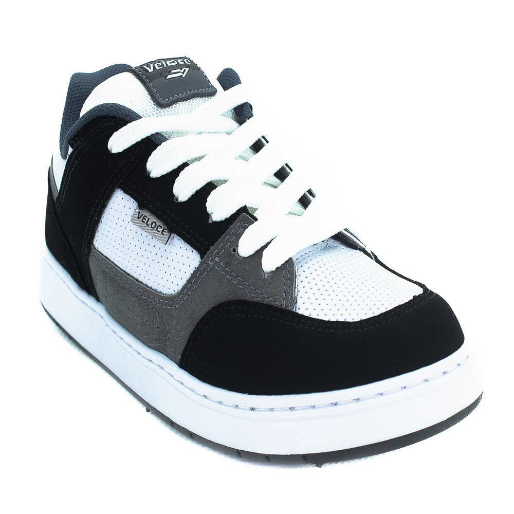 Tênis Masculino Veloce V311 - Preto Branco 2