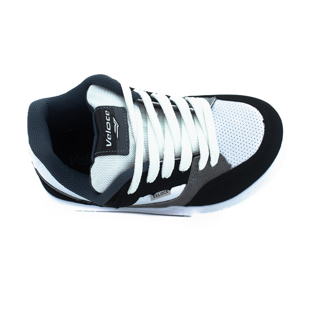 Tênis Masculino Veloce V311 - Preto Branco 5