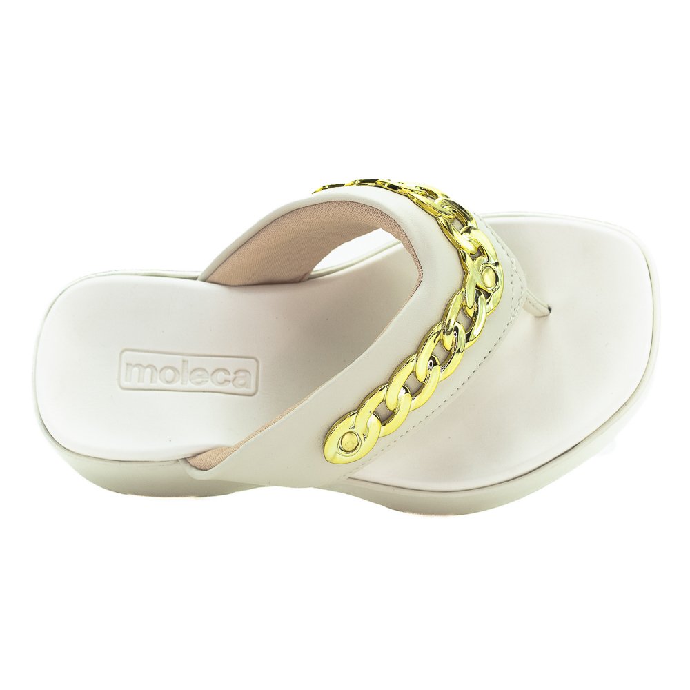 Tamanco Feminino Moleca 5503.117 - Branco Branco 5