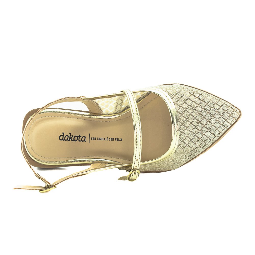 Sapatilha Feminina Dakota D0216.0003 - Dourado Dourado 5