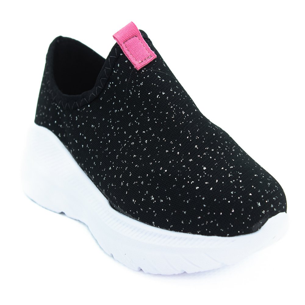 Tênis Infantil Menina Molekinha 2584.100 - Preto Preto 2