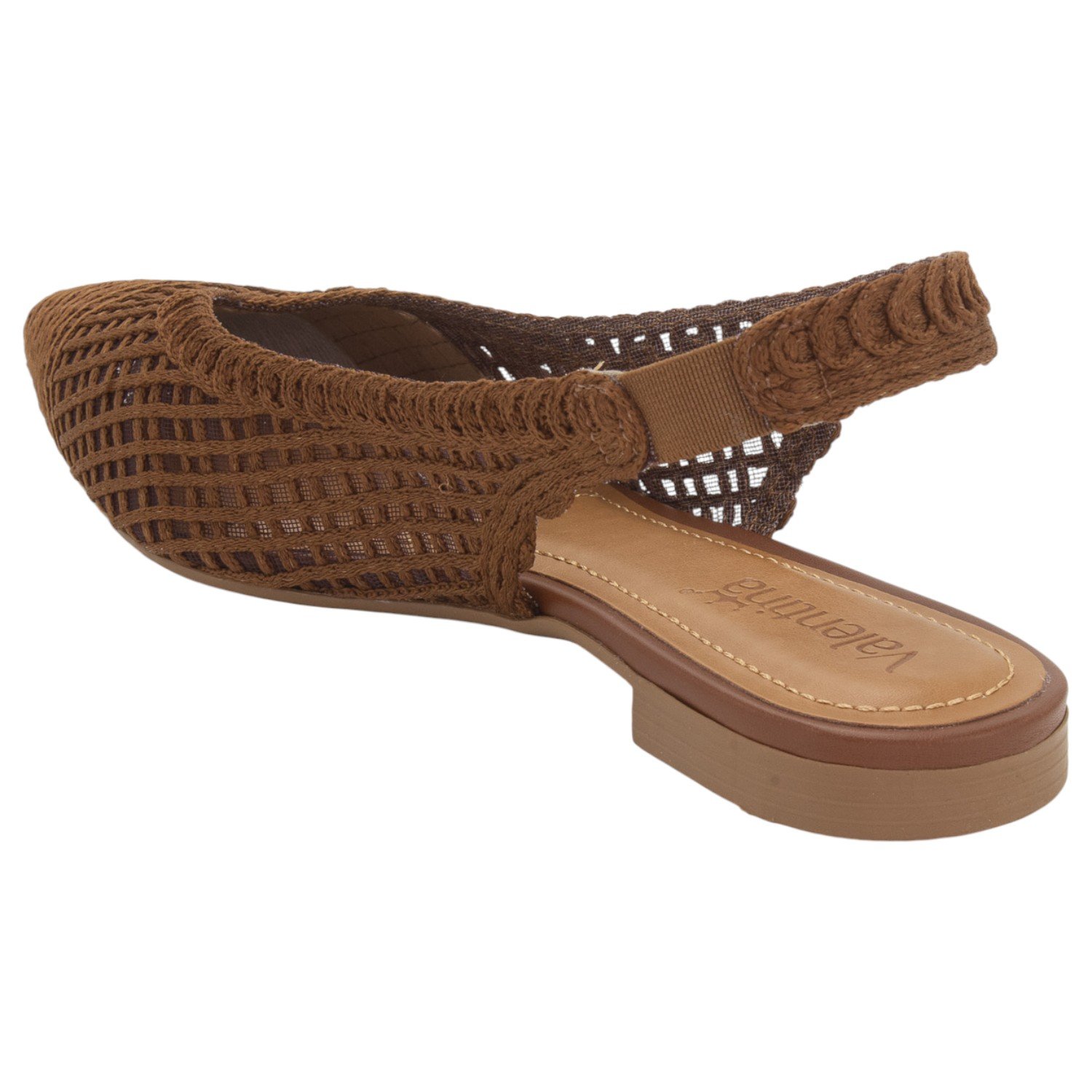 Sapatilha Feminina Valentina Slingback 373252 - Marrom Marrom 3