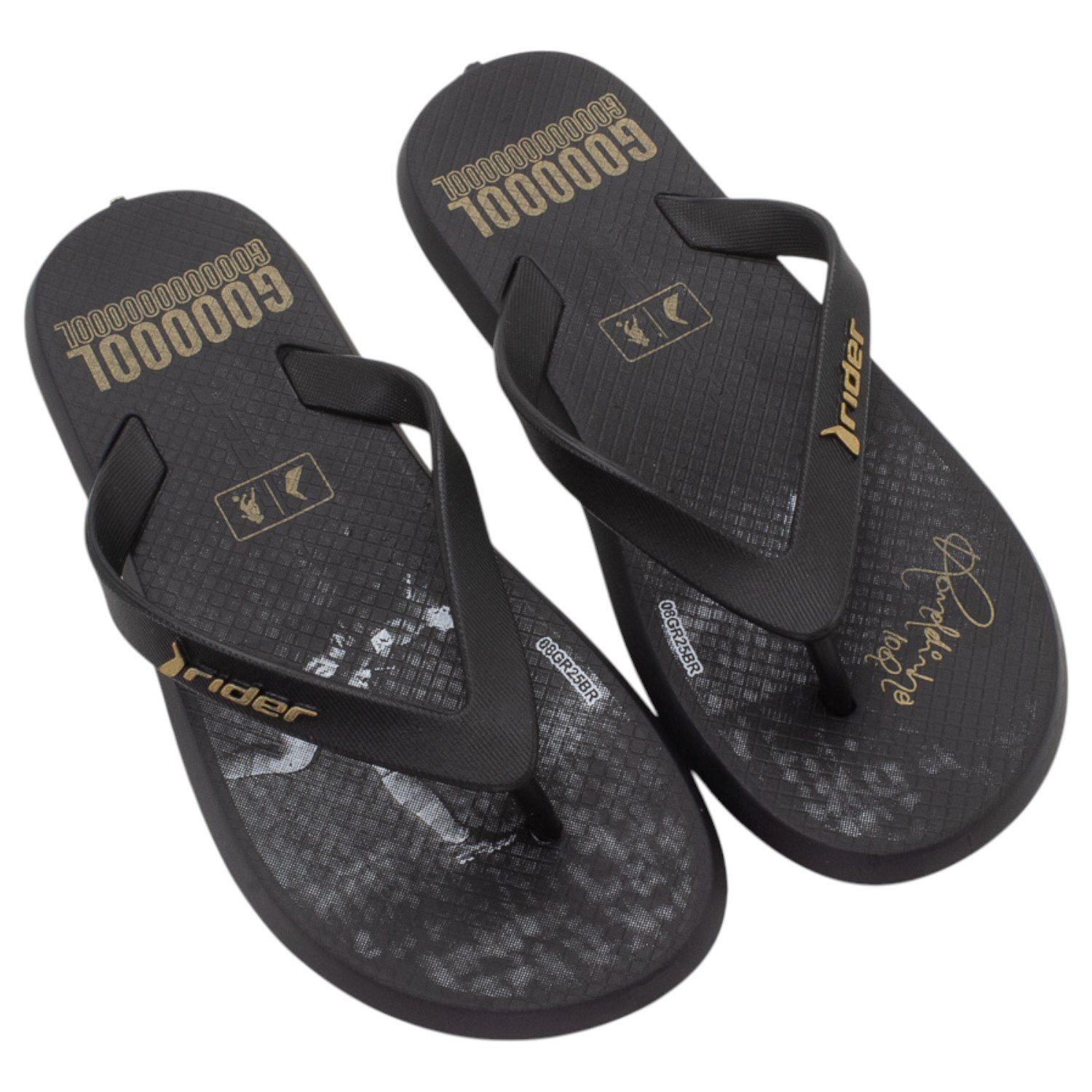 Chinelo Infantil Menino Rider R1 R10 - Preto