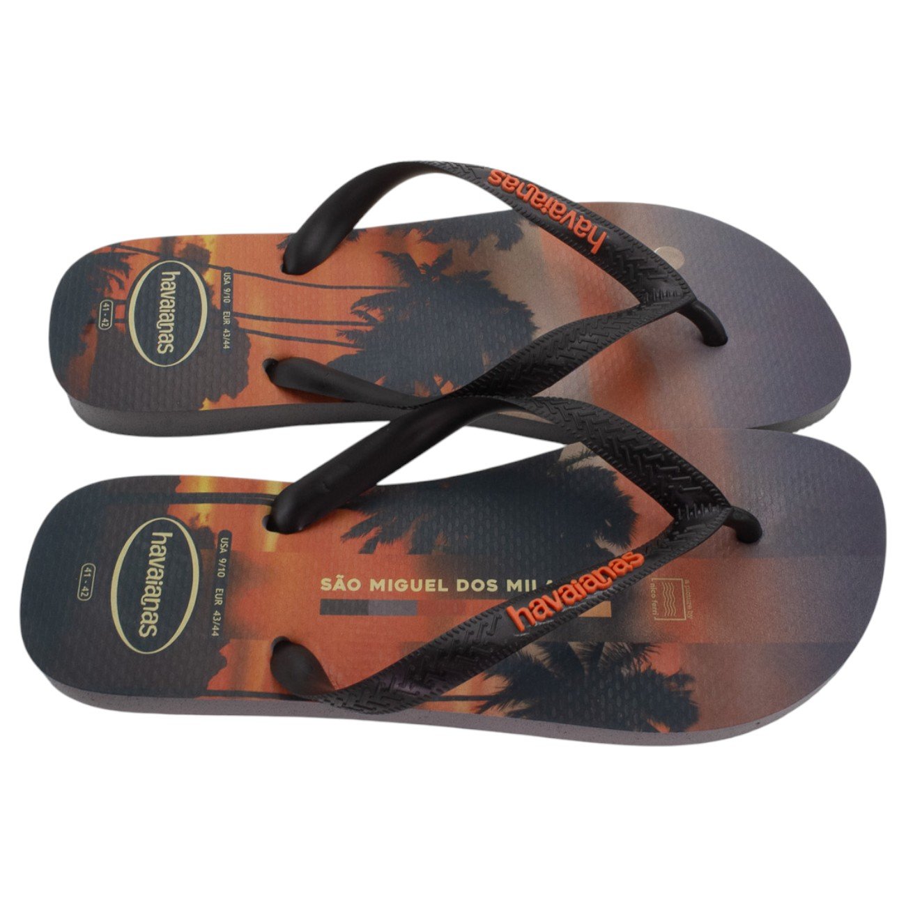 Chinelo Masculino Havaianas Top Surfer I - Cinza Preto 2