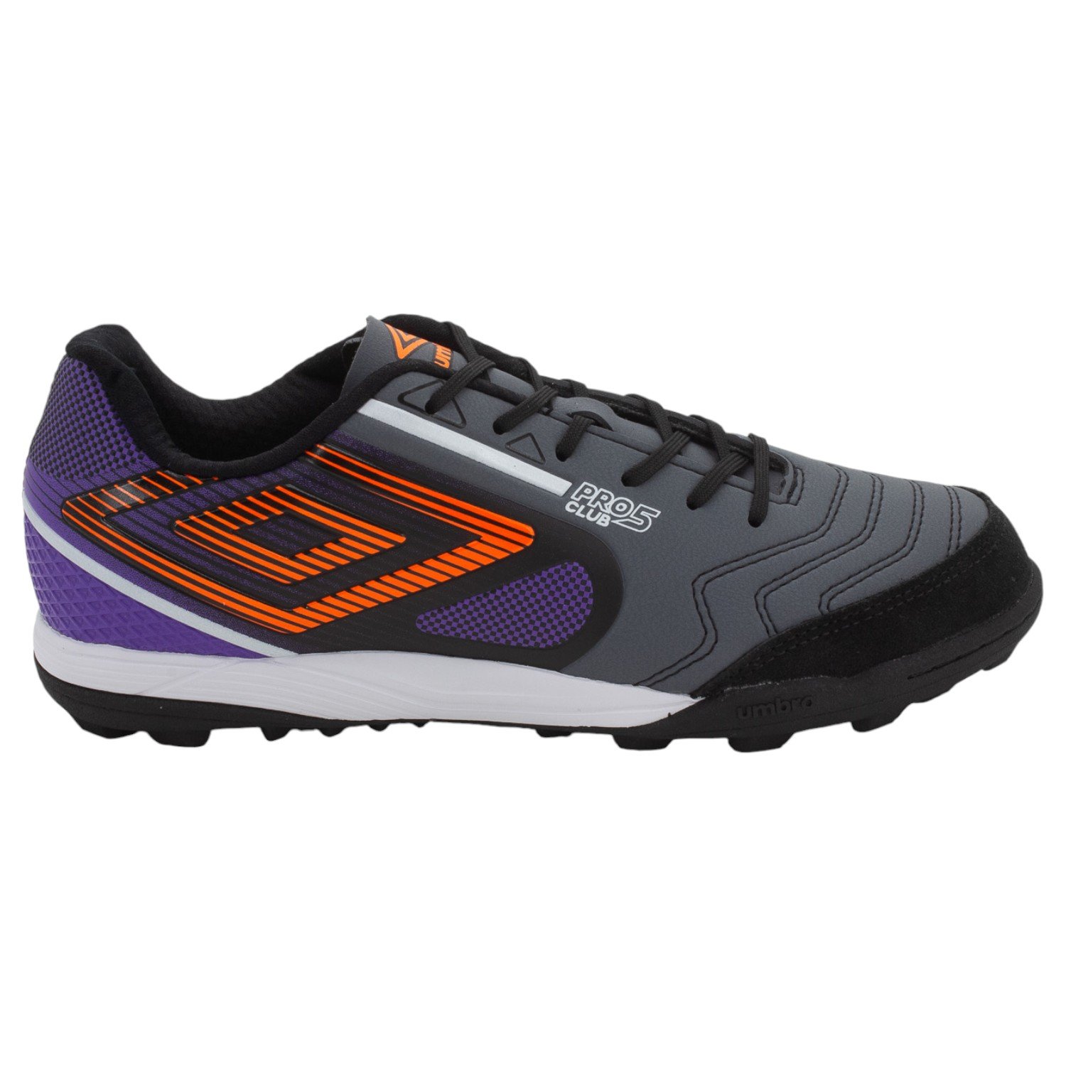 Chuteira Society Masculina Umbro Pro 5 Bump Club - Cinza