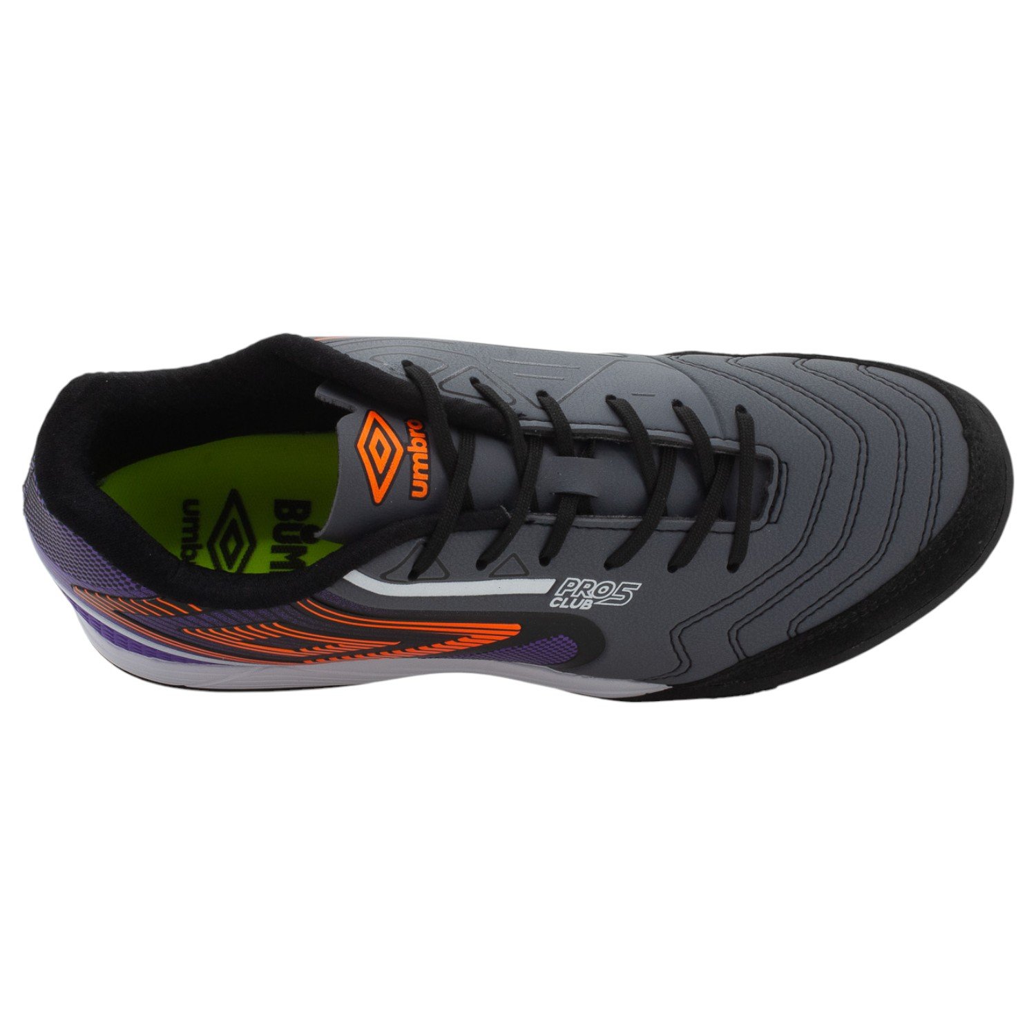 Chuteira Society Masculina Umbro Pro 5 Bump Club - Cinza Cinza 5