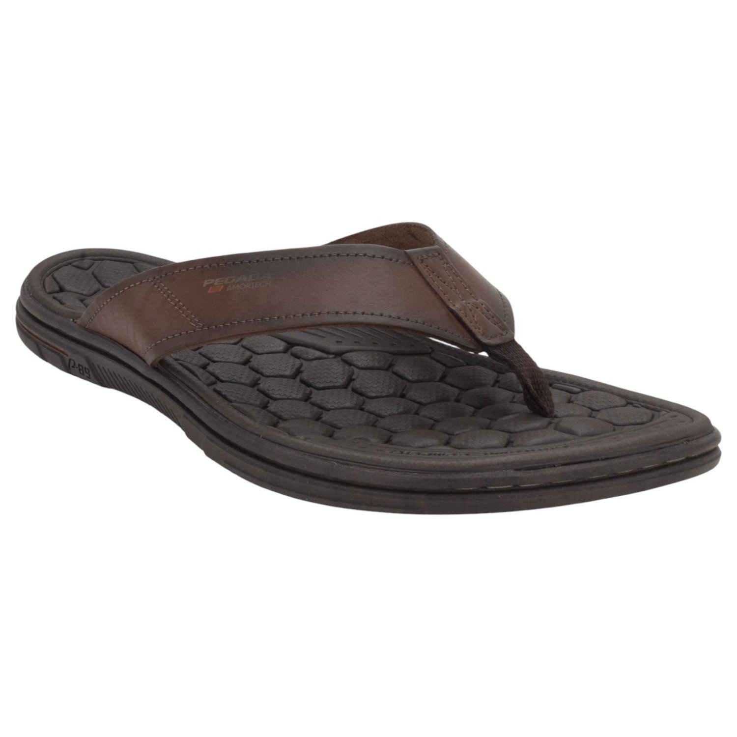 Chinelo Masculino Pegada 533301-01 - Marrom Marrom 2