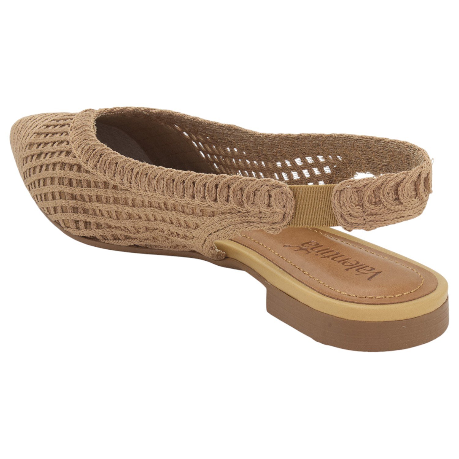 Sapatilha Feminina Valentina Slingback 373252 - Bege Bege 3