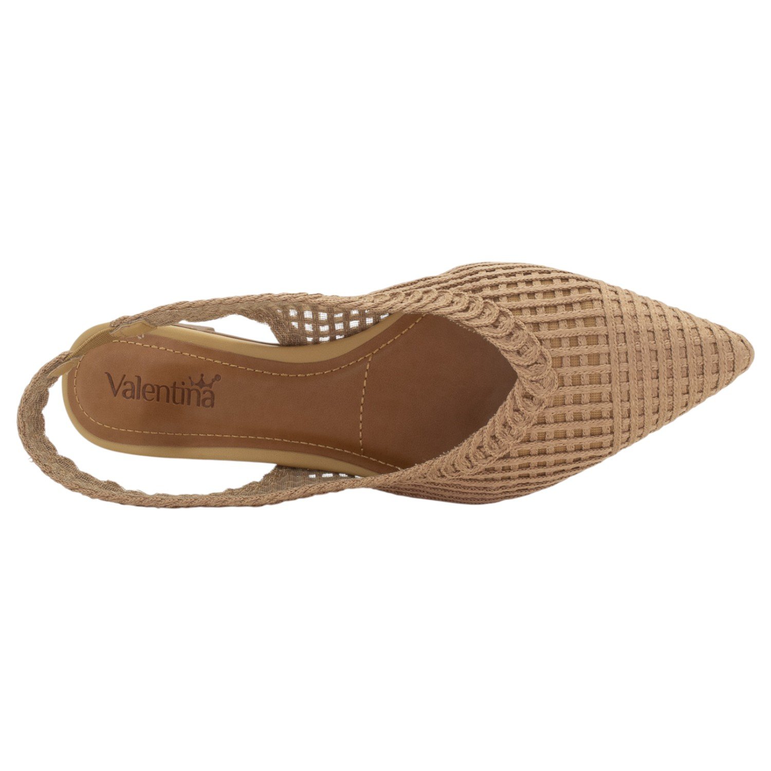 Sapatilha Feminina Valentina Slingback 373252 - Bege Bege 5