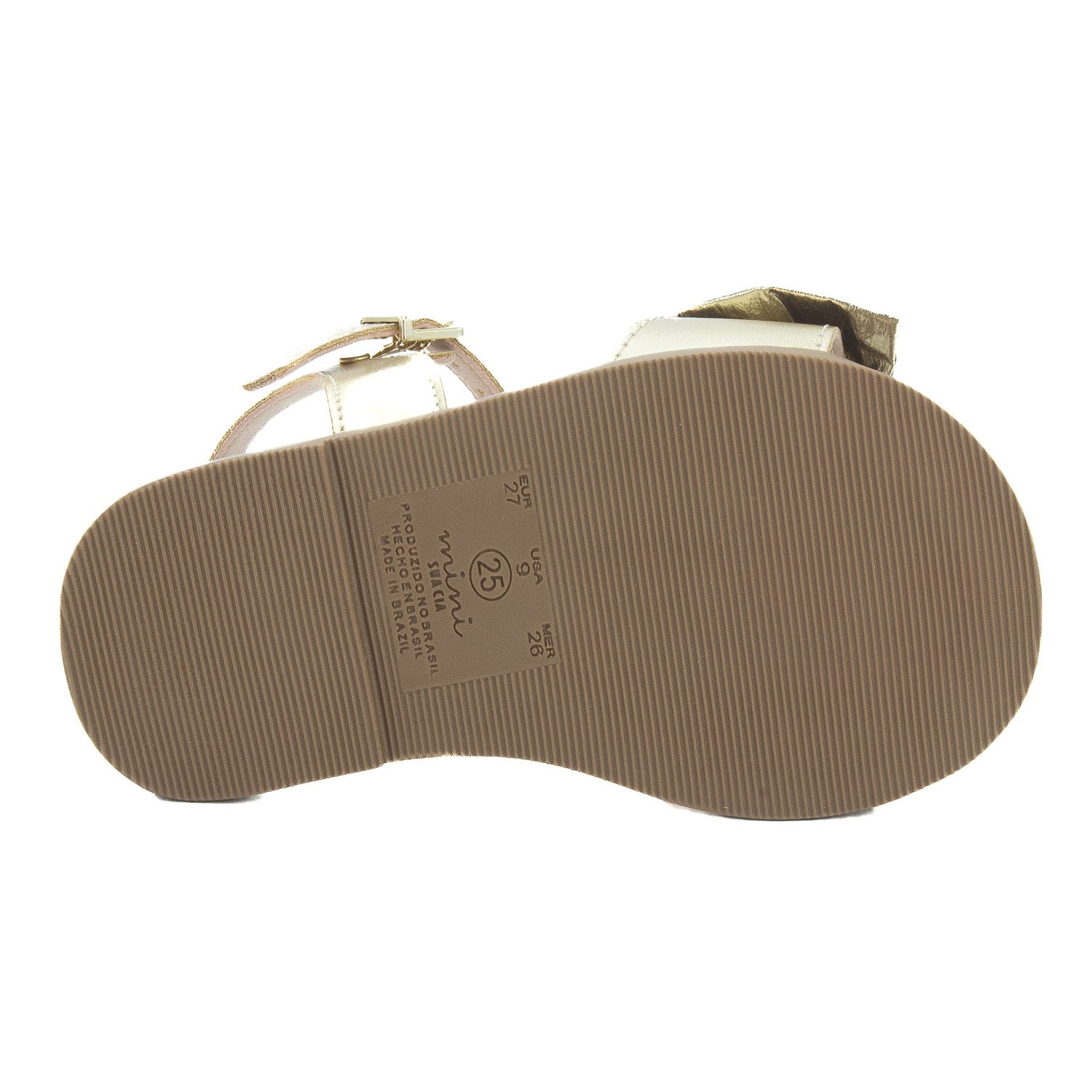 Sandália Infantil Menina Mini Sua Cia 7067.00715 - Dourado Dourado 4