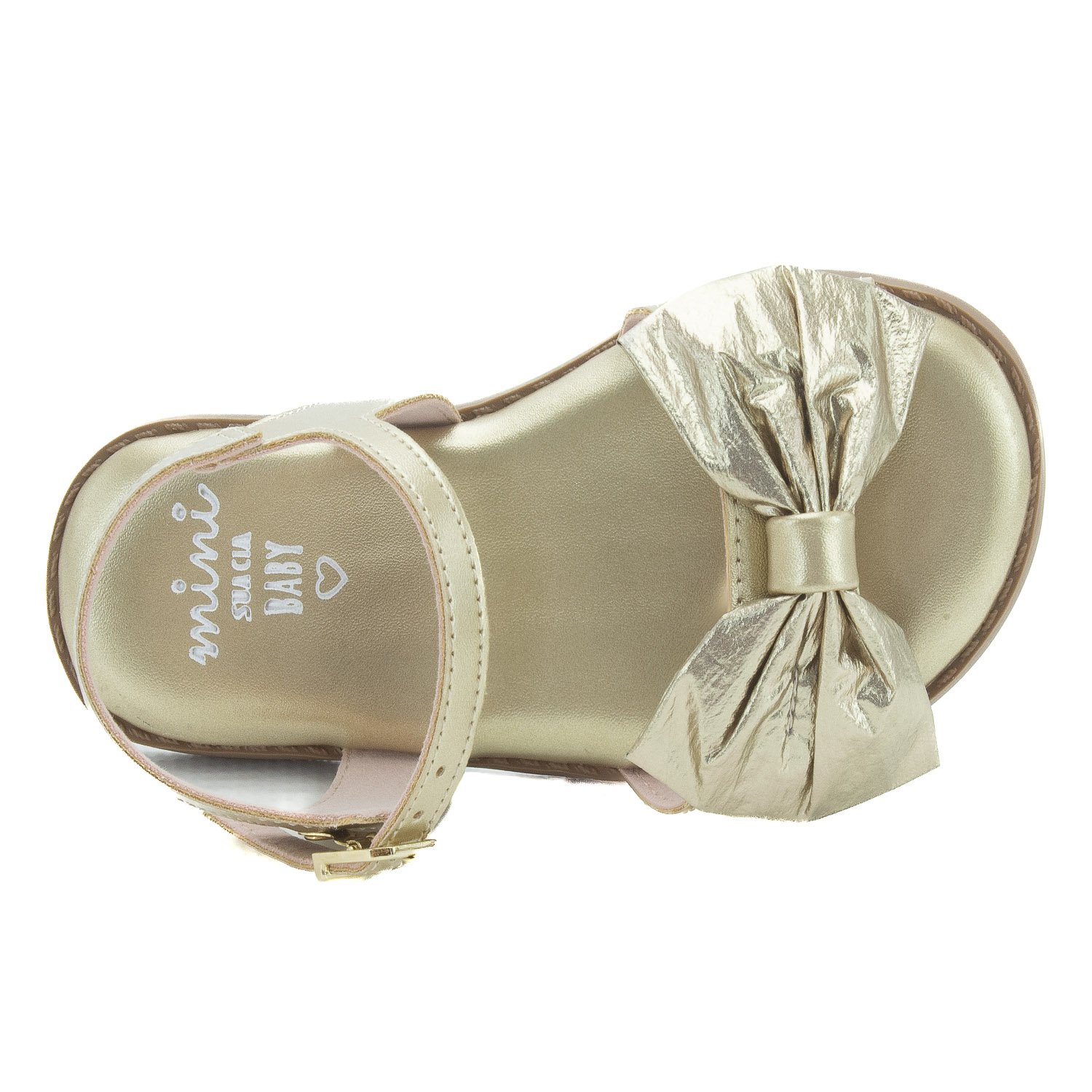Sandália Infantil Menina Mini Sua Cia 7067.00715 - Dourado Dourado 5