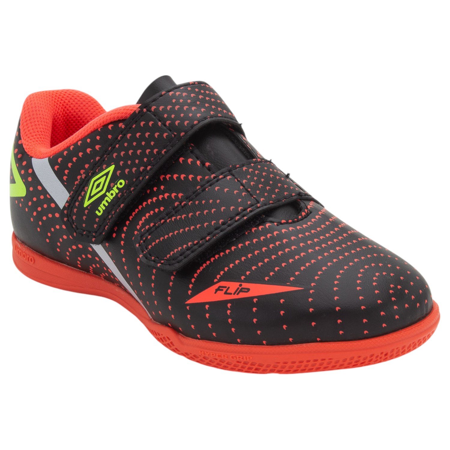 Chuteira Futsal Infantil Menino Umbro Flip Kids - Preto Preto 2