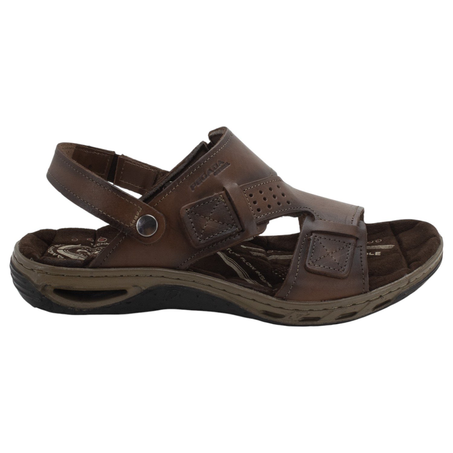 Sandália Masculina Pegada 131662-02 - Marrom