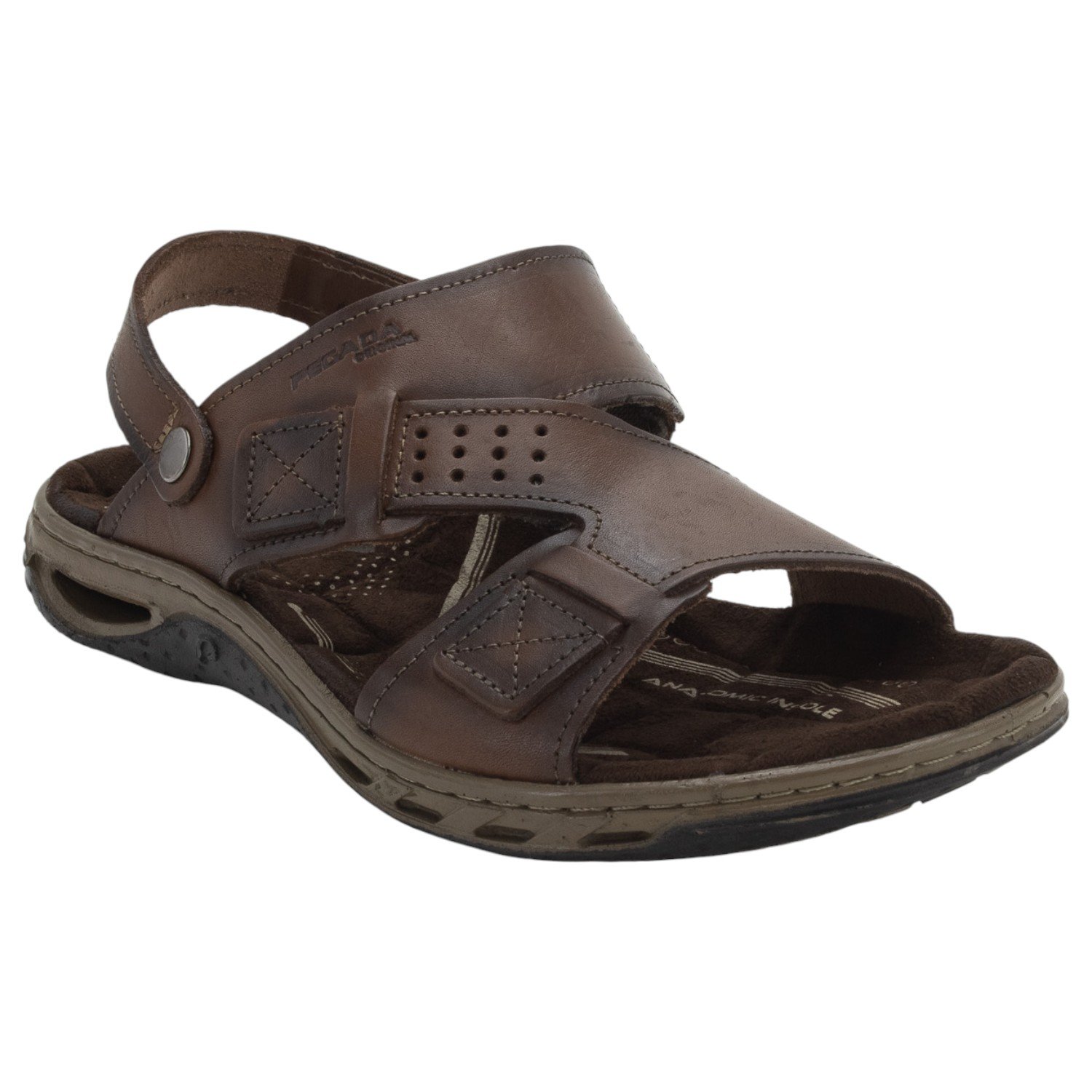 Sandália Masculina Pegada 131662-02 - Marrom Marrom 2