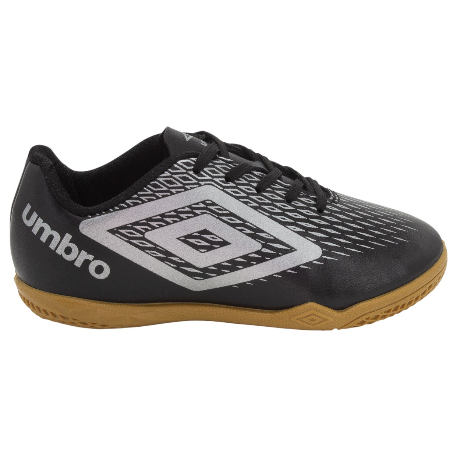 Chuteira Futsal Infantil Menino Umbro X-Diamond JR - Preto