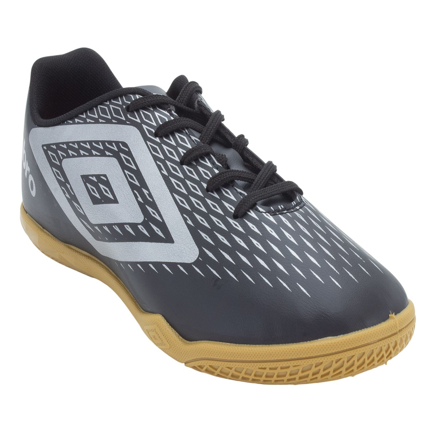 Chuteira Futsal Masculina Umbro X-Diamond - Preto Preto 2