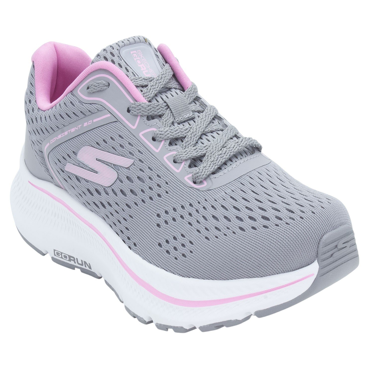 Tênis Feminino Skechers Go Run Consistent 2.0 - Cinza Cinza 2