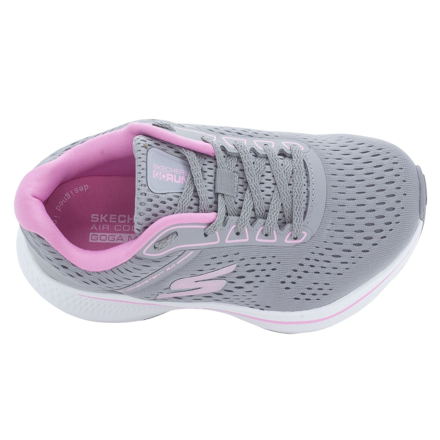 Tênis Feminino Skechers Go Run Consistent 2.0 - Cinza Cinza 5