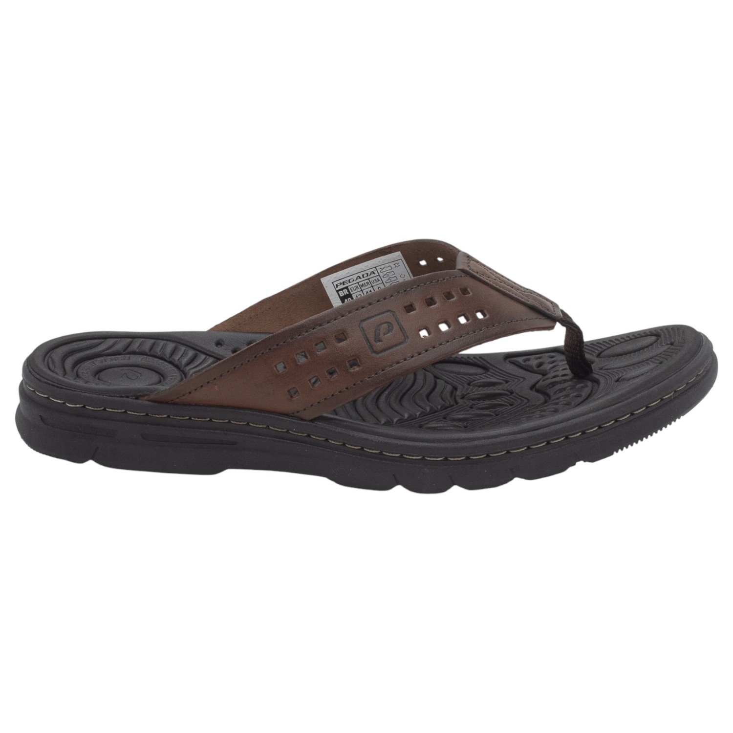 Chinelo Masculino Pegada 134202-01 - Marrom