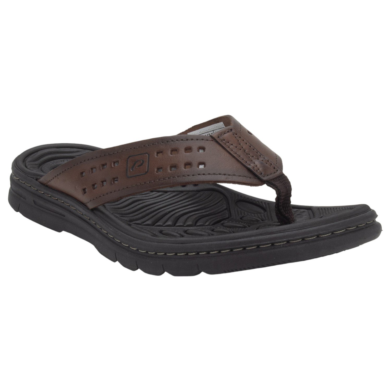 Chinelo Masculino Pegada 134202-01 - Marrom Marrom 2