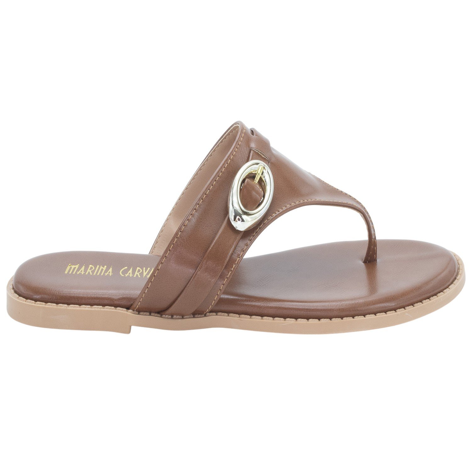 Rasteira Feminina Marina Carvalho 1733 - Marrom