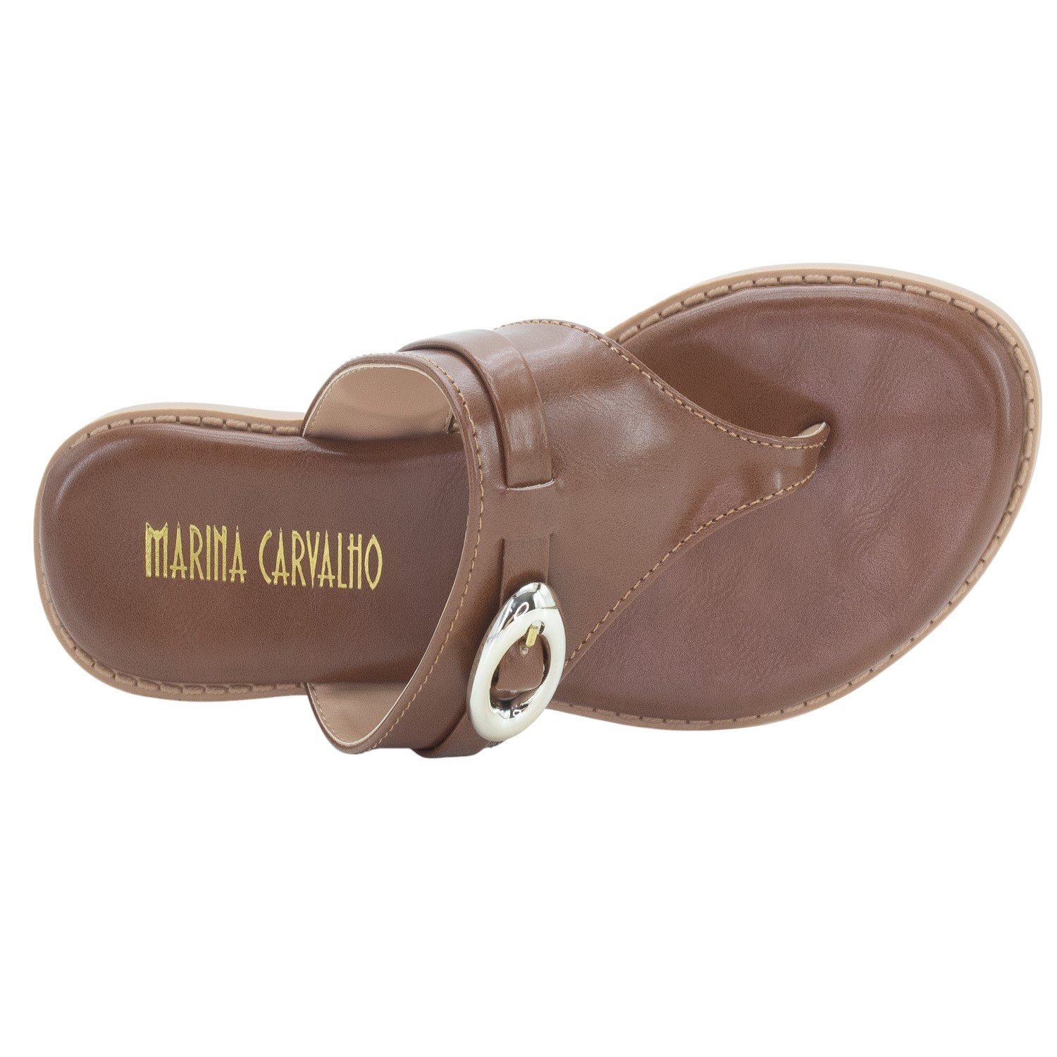 Rasteira Feminina Marina Carvalho 1733 - Marrom Marrom 5