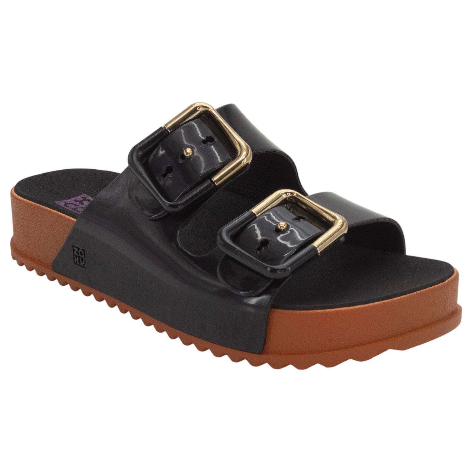 Chinelo Feminino Zaxy Partner Soft - Preto Preto 2