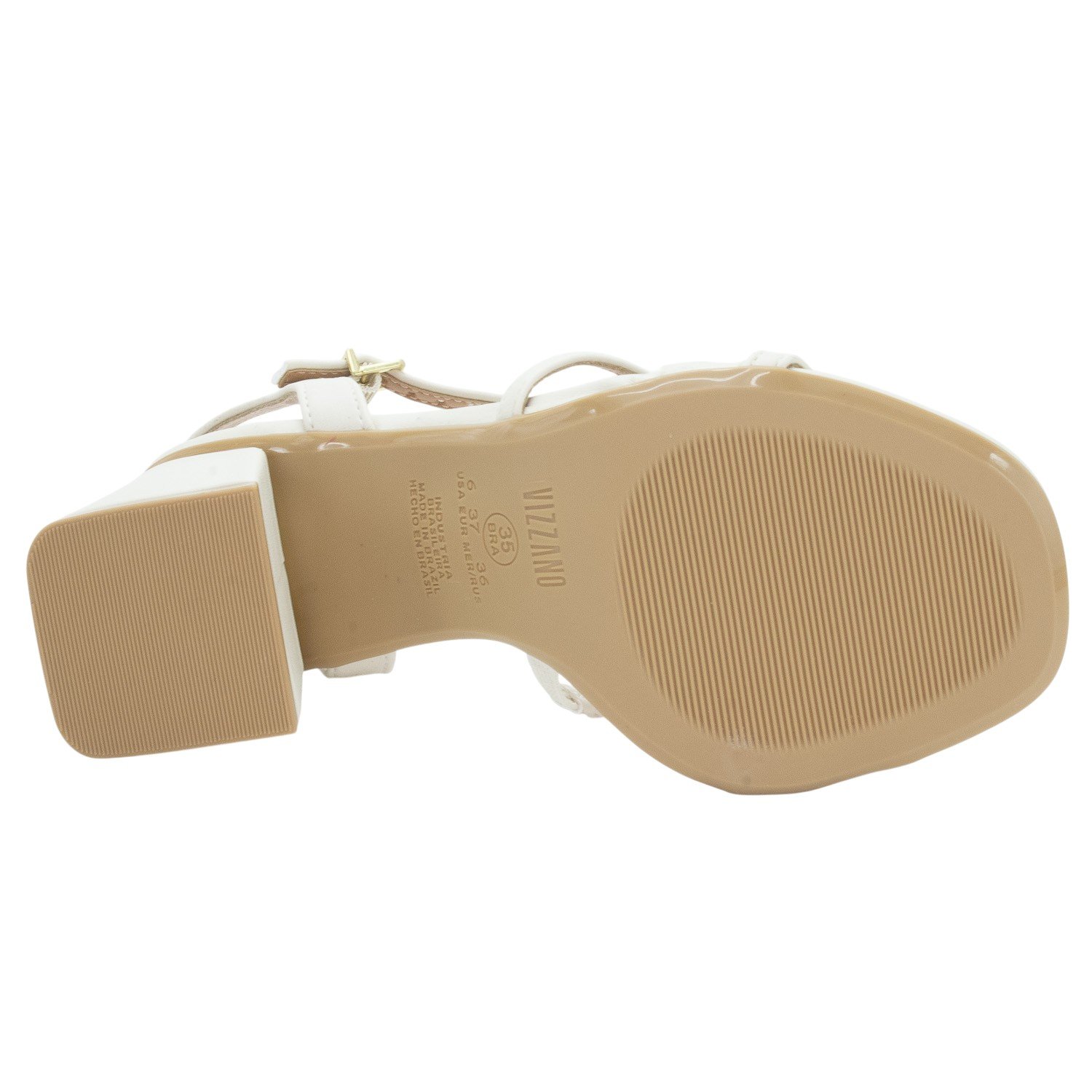 Sandália Feminina Vizzano 6428.153 - Off White Branco 4