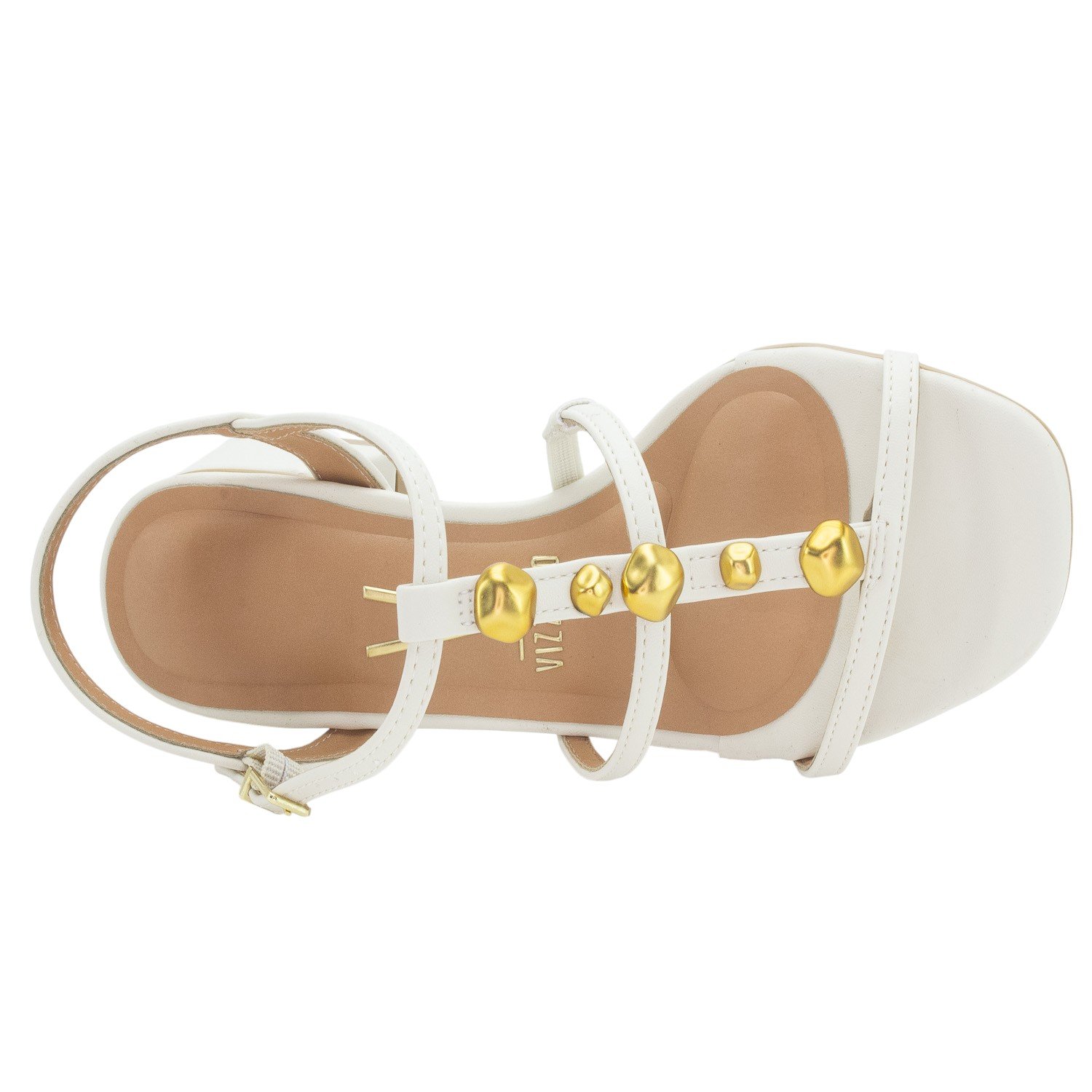 Sandália Feminina Vizzano 6428.153 - Off White Branco 5