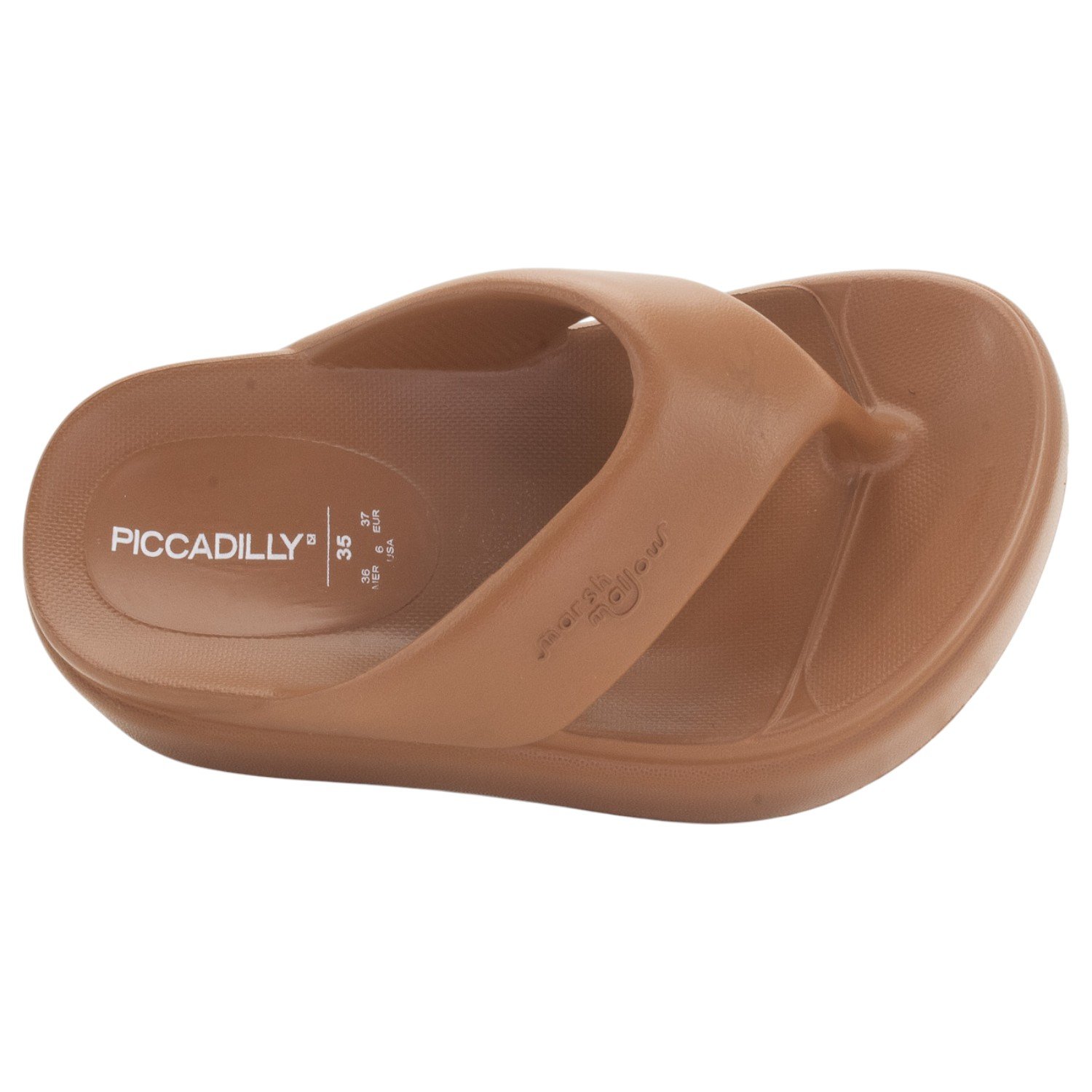 Chinelo Feminino Piccadilly Marshmallow - Marrom Marrom 5