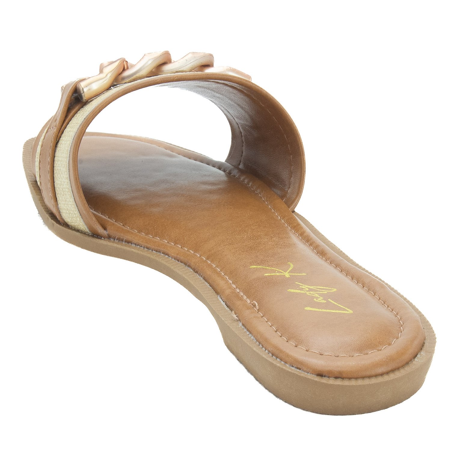 Rasteira Feminina Lady K PE2487 - Marrom Marrom 3