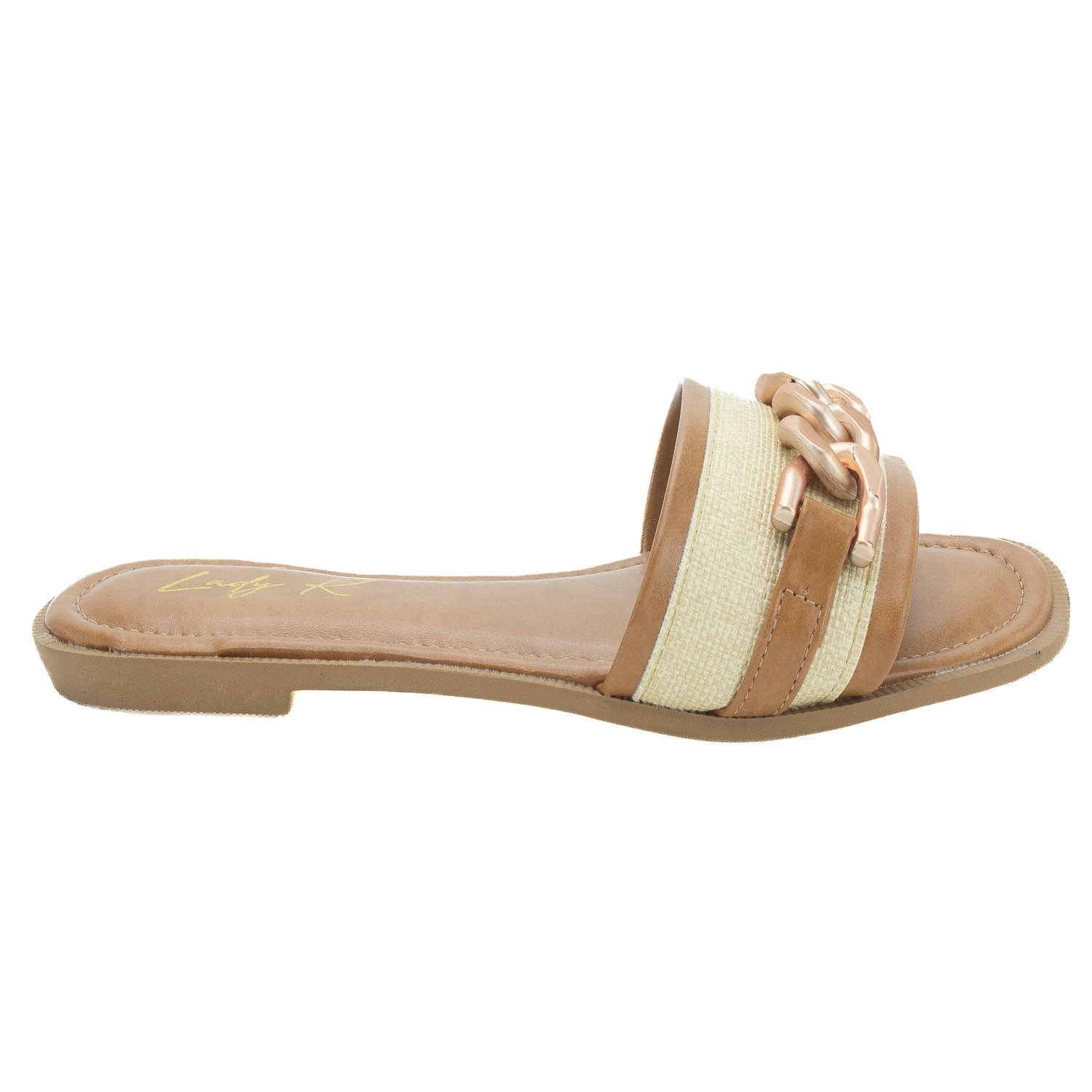 Rasteira Feminina Lady K PE2487 - Marrom